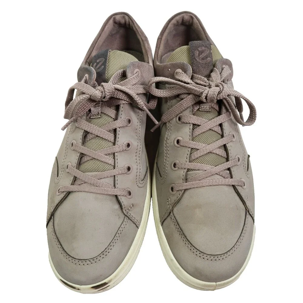 ECCO Soft 7 Tie 2.0 Sneaker Lace Up Low Top Men's US 10-10.5 EU 44 Slate